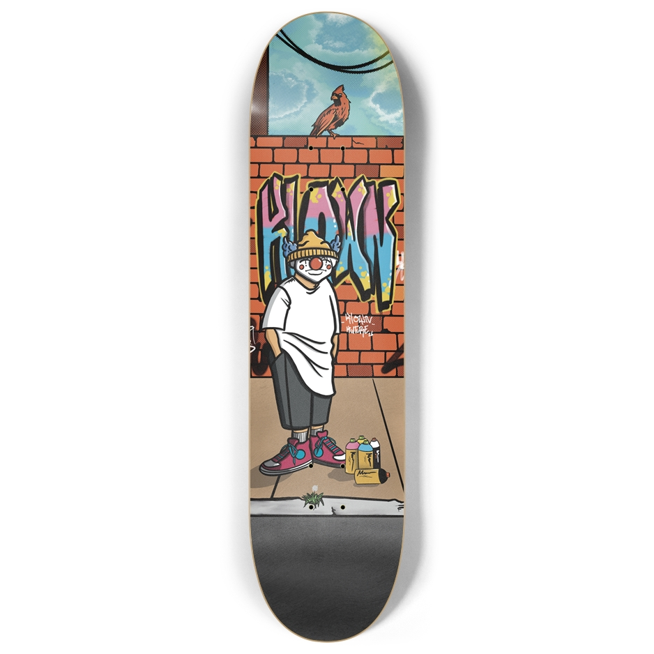 Graffiti Klown Skate Deck