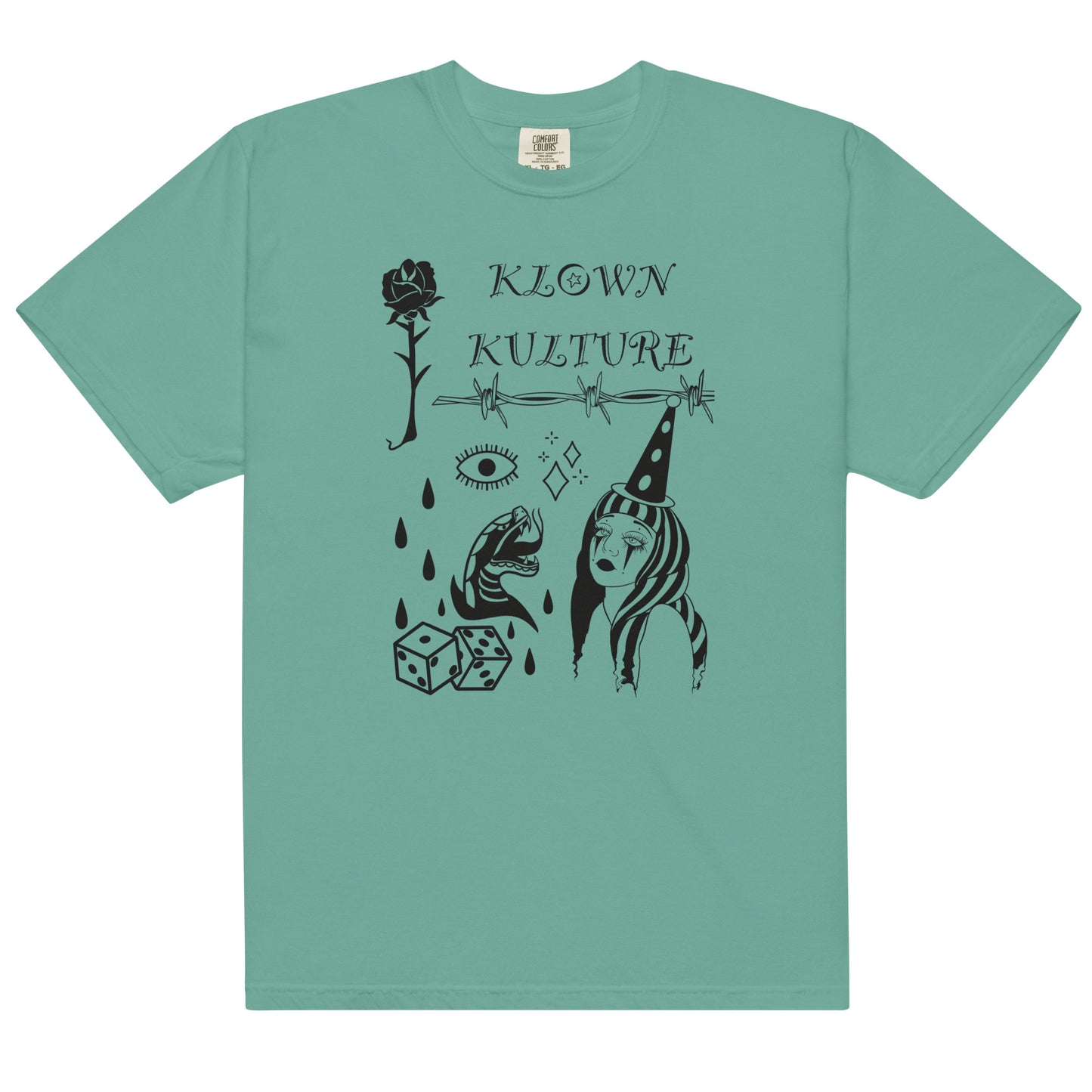 Klown Kulture Collage Heavyweight t-shirt