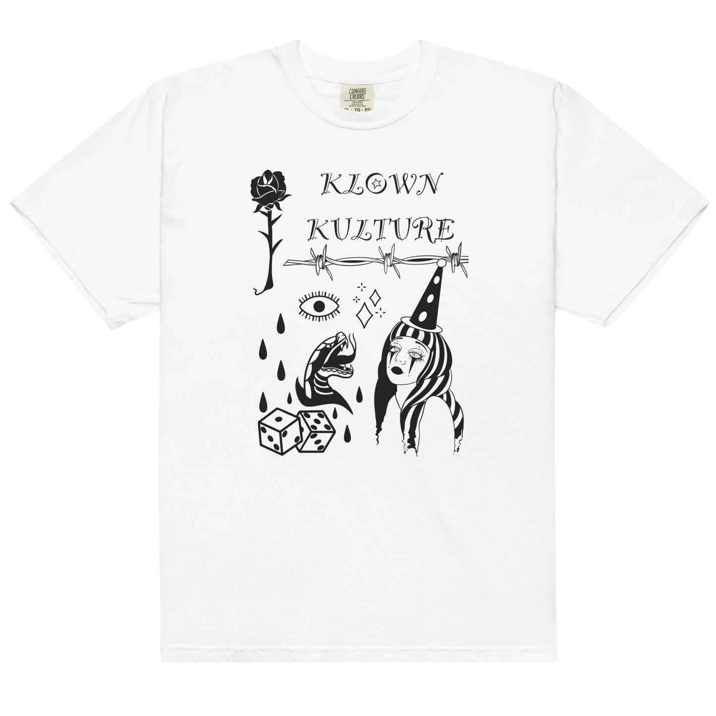 Klown Kulture Collage Heavyweight t-shirt