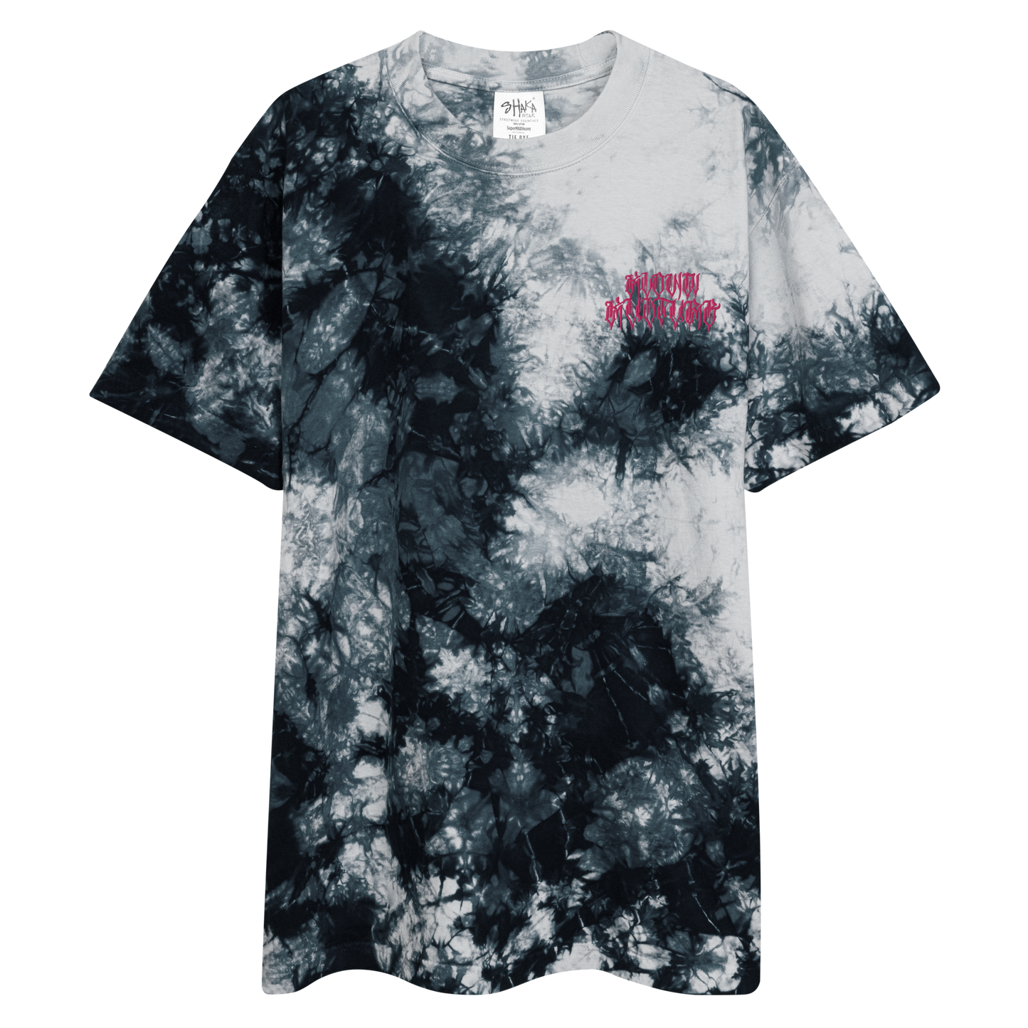 Klown Kulture Embroidered Oversized tie-dye t-shirt